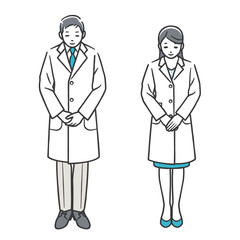 お辞儀をする医師