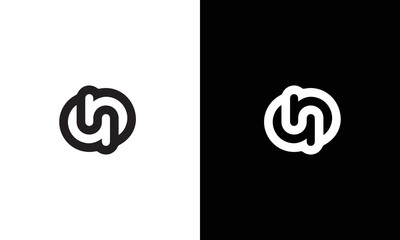 ab ba Lowercase Letter Initial Logo Design Template Vector Illustration