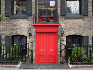 Fototapeta premium Toronto, Ontario, Canada - old 19th century house in Yorkville district, converted into a boutique