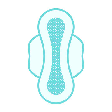women's sanitary pad icon Vector Illustration in flat style	