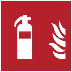 Fire equipment & fire action sign Fire extinguisher