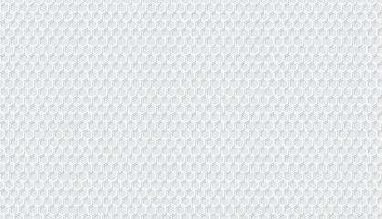 Fototapeta premium White honeycomb seamless texture background vector illustration