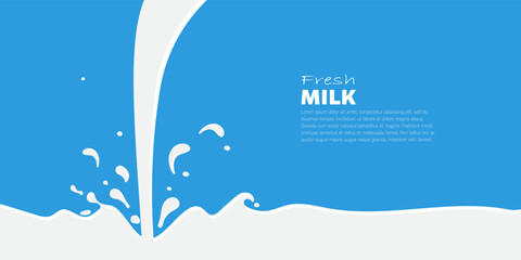 Milk abstract background vector illustration