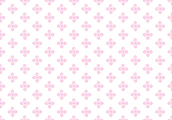 Watercolor pink flower seamless pattern background vector illustration