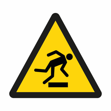 Hazard sign Floor level obstacle