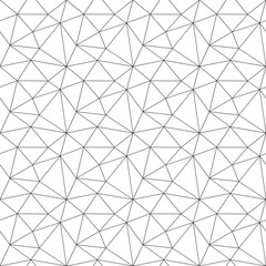 Black and white triangle grid seamless pattern background vector illustration