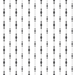 Black and white ethnic embroidery seamless pattern background vector illustration