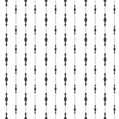 Black and white ethnic embroidery seamless pattern background vector illustration
