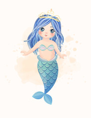 Obraz na płótnie Canvas little mermaid