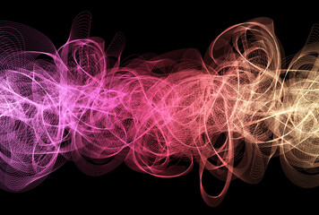 背景素材_ウェーブ_ピンク