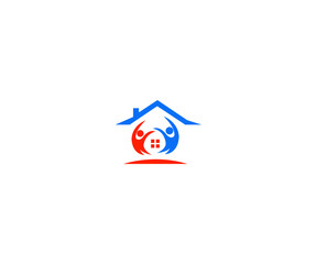 home care logo design vector icon symbol