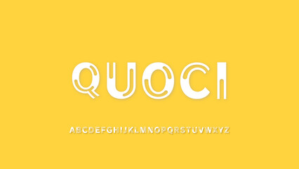 Quoci is a rounded sans font with unique lowercase that looks hi-tech and modern. This font is great for logos. Mixing uppercase and lowercase letters improve readability.