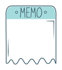 blue memo design