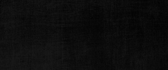 Naklejka na ściany i meble Black texture of natural fabric. dark linen sackcloth as background, haircloth wale black dark cloth wallpaper. Rustic sackcloth canvas fabric texture in natural.