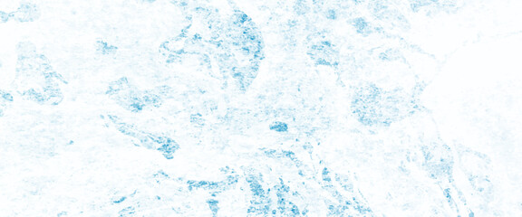 White and blue color frozen ice surface design abstract background. blue and white watercolor paint splash or blotch background with fringe bleed wash and bloom design.