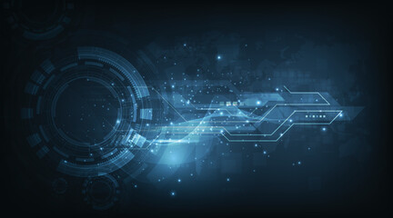 Vector background shows the innovation of high speed technology.Cyber security and high speed networking concept. Abstract technology illustration. 