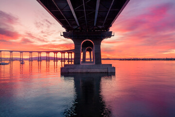 bridge at sunrise