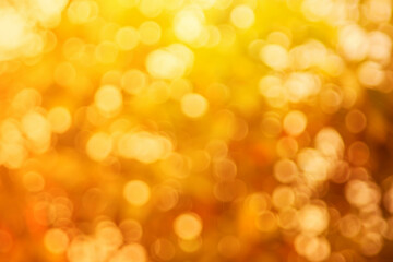 Abstract blurry orange color for background, Blur festival lights outdoor celebration elegant for winner.