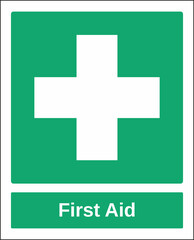 Obraz premium amergency and first aid symbol pictogram