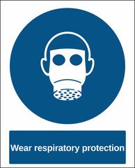 standard mandatory sign wear respiratory protection