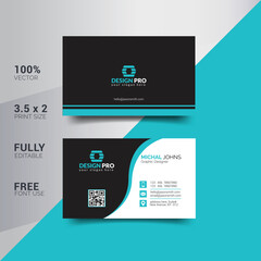 Modern Corporate Minimalist Trendy Business Card Design