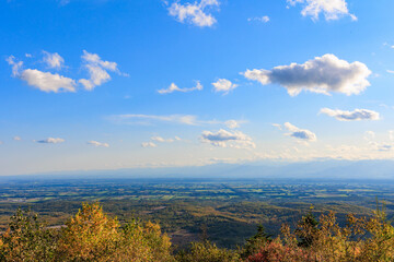 扇ヶ原展望台からの眺め「秋の北海道」