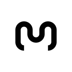 Naklejka premium modern monogram letter M logo design