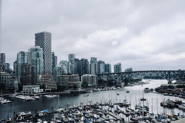 Panorama du port et de la skyline, Vancouver