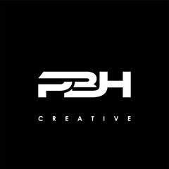PBH Letter Initial Logo Design Template Vector Illustration