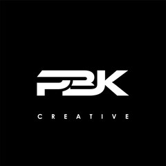 PBK Letter Initial Logo Design Template Vector Illustration