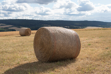 Strohballen auf dem Feld