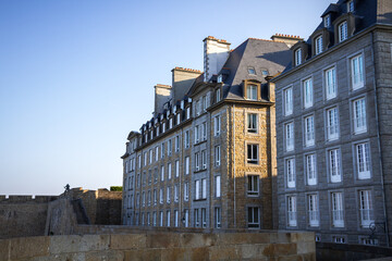 Fortified walls and city of Saint-Malo, Brittany, France