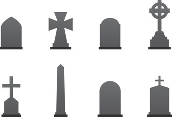 Tombstone Vector illustration image or clip art.