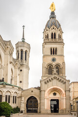 Fototapeta premium View at the Chapel of Saint Tomas and Santa Maria near Basilica of Notre Dame in Lyon, France
