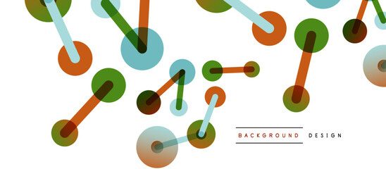 Network concept abstract background. Dots connection. Big data idea. Business template for wallpaper, banner, background or landing