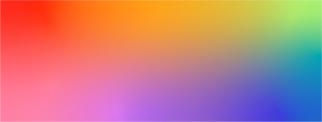 Long banner rainbow color gradient background banner vector template. LBGT people pride symbol. - obrazy, fototapety, plakaty