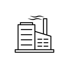 factory icon flat style trendy stylist simple