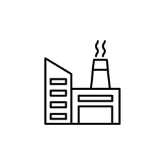 Obraz premium factory icon flat style trendy stylist simple