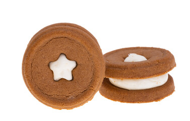 sandwich cookies isolated