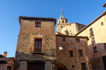 Fototapeta na wymiar Vista del precioso pueblo de Albarracín. Teruel, Aragón, España.