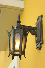 Green door and lamp, Museo de San Juan (San Juan Museum), Old San Juan, Puerto Rico