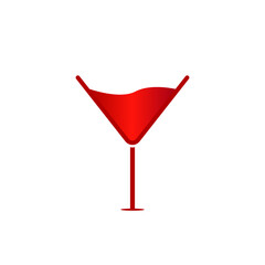 Red Wine Glass icon symbol