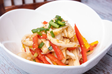 Cold Squid Salad - Korean Food Seasoned Squid
