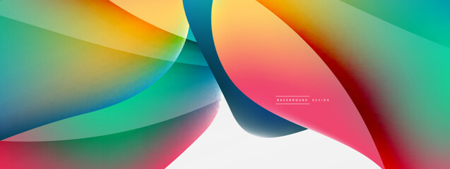 Abstract background. Fluid gradient color wave template for wallpaper, banner, background or landing