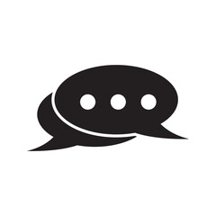 message icon logo, vector design