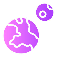 astronomy gradient icon