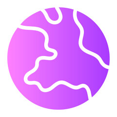 earth gradient icon