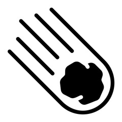meteorite glyph icon © Nur Achmadi Yusuf