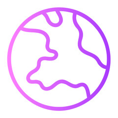 earth gradient icon