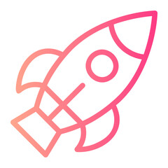 rocket gradient icon